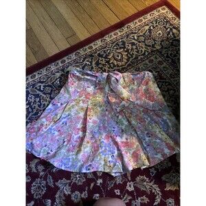 Floral Skirt With Shorts Size Small